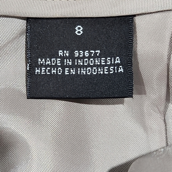 East 5th Womens 2pc Tan A-line Skirt Suit Set Size 8 - Picture 11 of 14